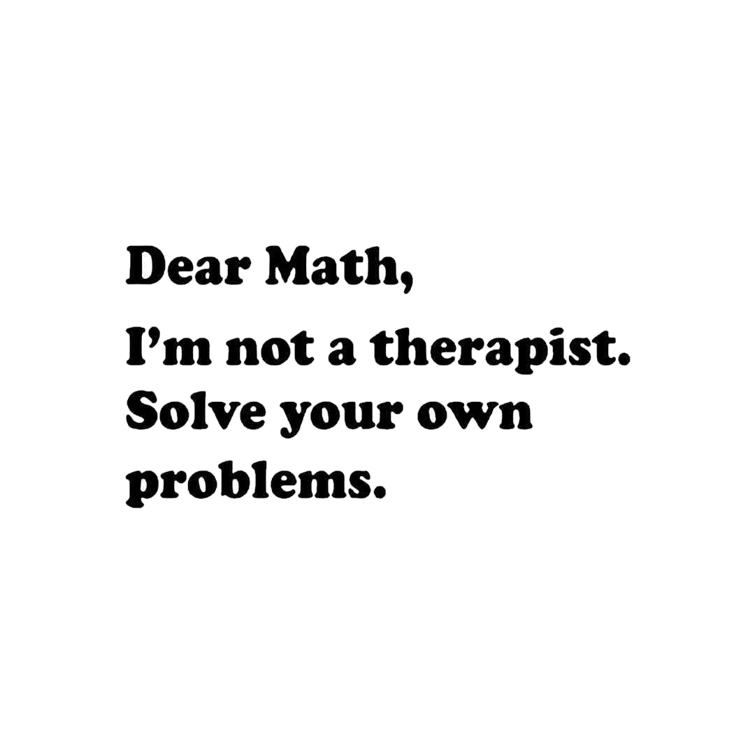 Dear Math Sticker